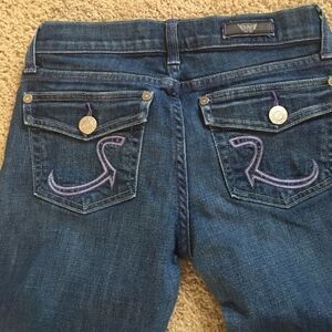 Rock & Republic KURT Women’s Size 26 Blue Denim Boot Cut Jeans Style KRT0250